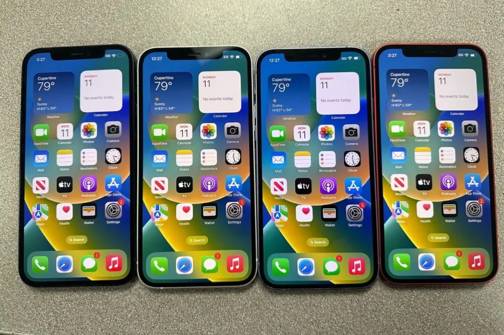 Apple iPhone 12 – 64gb 128GB (Unlocked) Black Blue Purple Red White –  Average