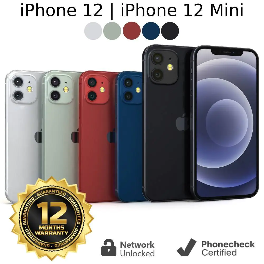 Apple iPhone 12 | 12 mini 64GB | 128GB | 256GB – Unlocked Verizon AT&T T-Mobile