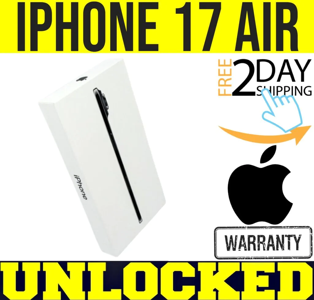 APPLE IPHONE 17 AIR  – 256GB – SPACE BLACK (FACTORY UNLOCKED) ❖SEALED❖