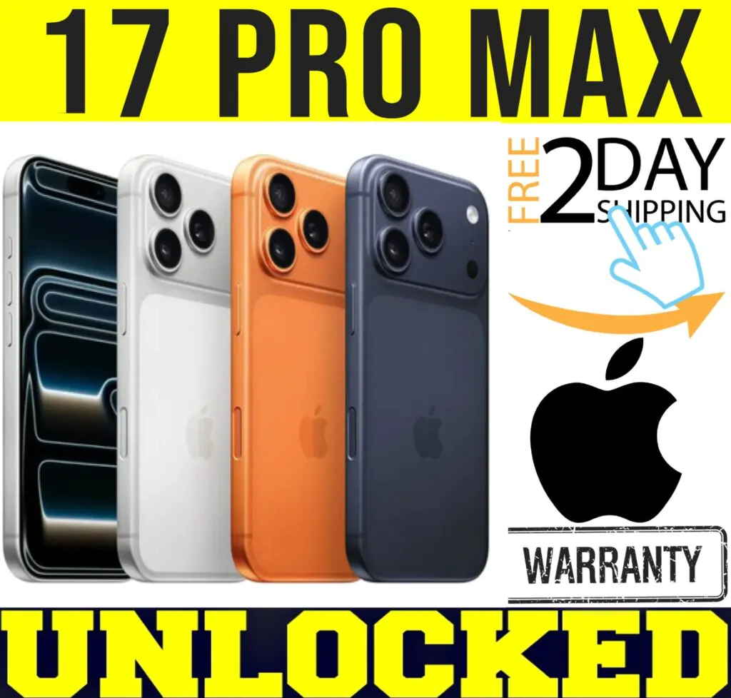 APPLE IPHONE 17 PRO MAX 256GB 512GB (FACTORY UNLOCKED) ✅APPLE WARRANTY✅❖SEALED❖