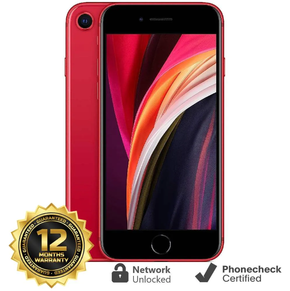 Apple iPhone SE (2020) – 64 GB – (PRODUCT)RED (Unlocked) Smartphone – Very Good