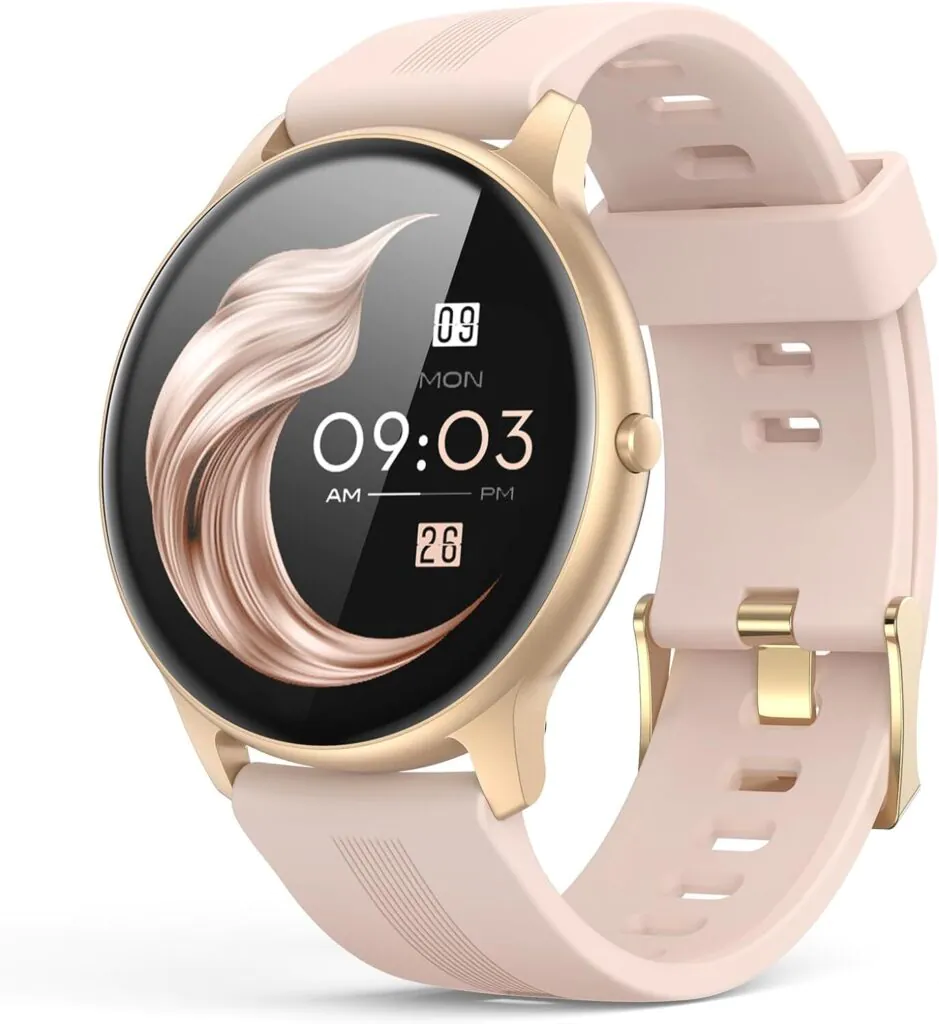 Smartwatch Waterproof Fitness Sleep Heart Rate Monitor iPhone 15 Plus Compatible