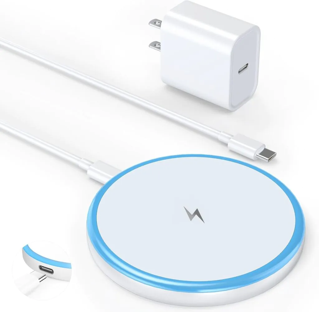 Cargador Inalambrico Para Iphone 16 15 14 13 Pro Max 12 11 X XR Carga Rapida 20W