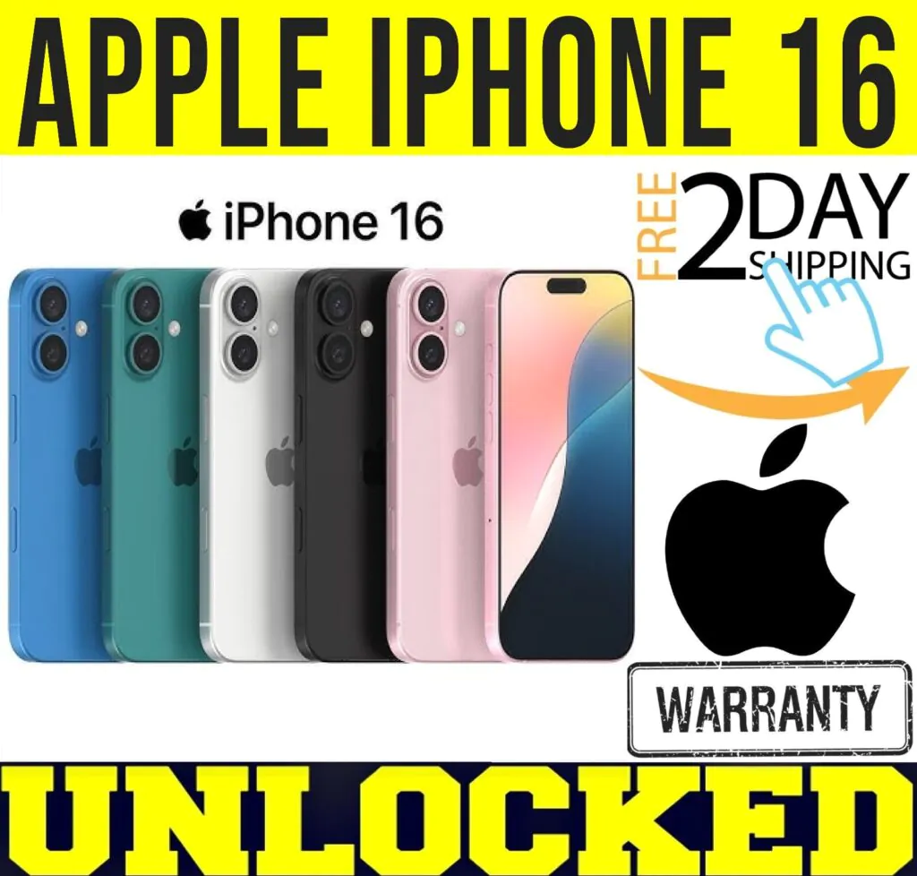 APPLE IPHONE 16 – 128GB 256GB 512GB (FACTORY UNLOCKED) ✅APPLE WARRANTY✅ ❖SEALED❖