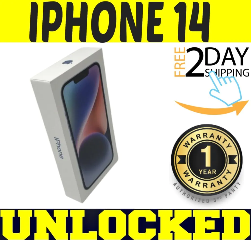 APPLE IPHONE 14 – 128GB (FACTORY UNLOCKED) BLUE  ✅1 YEAR WARANTY✅ ✤SEALED✤
