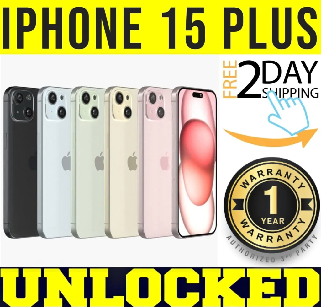 APPLE IPHONE 15 PLUS 128GB 256GB (FACTORY UNLOCKED) ✅ 1 YEAR WARRANTY ✅ ❖SEALED❖