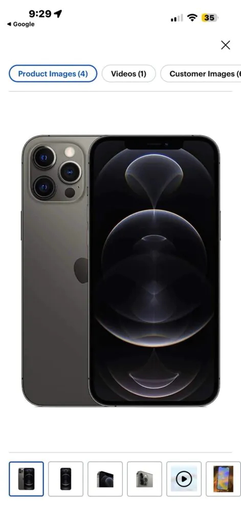 Apple iPhone 13 Pro Max – 128GB Black – Excellent Condition  – Unlocked