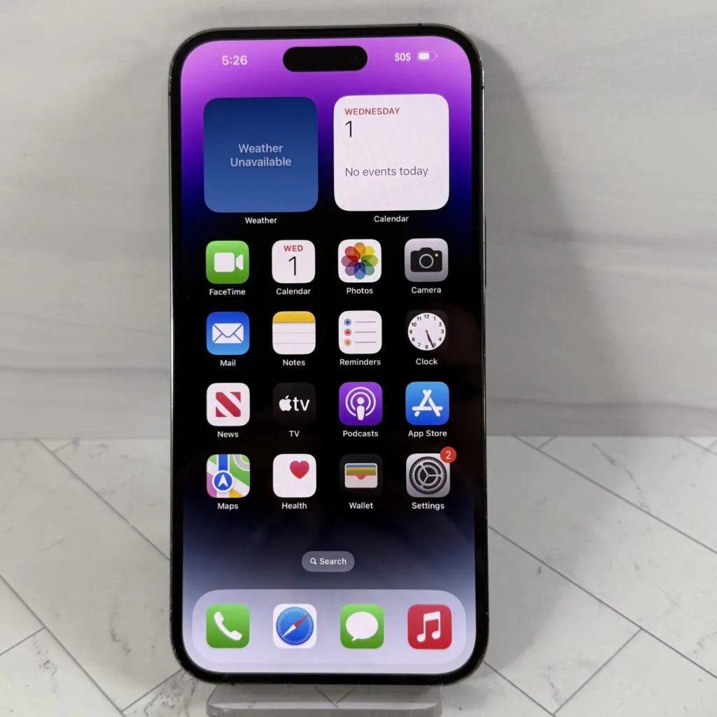 Apple iPhone 14 Pro Max 128GB A2651 Purple Unlocked Cracked Back #H66