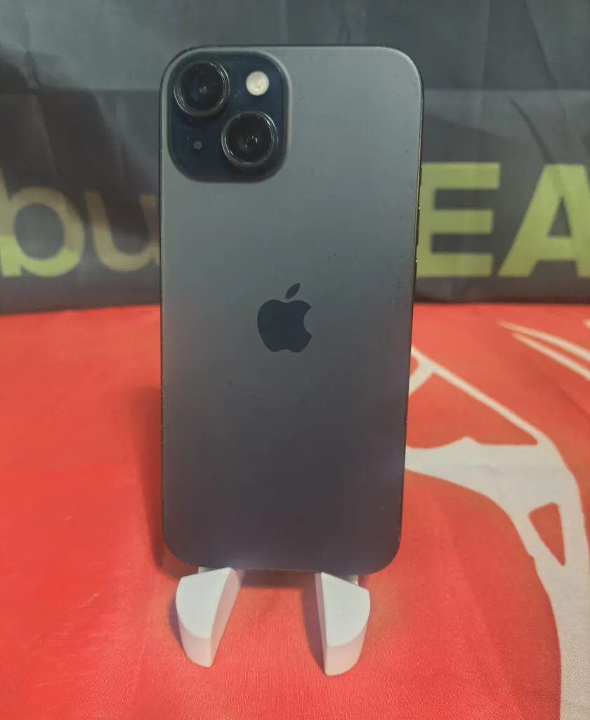 Apple iPhone 15 128GB Unlocked Black Slate Dual SIM iOS 12MP Smartphone