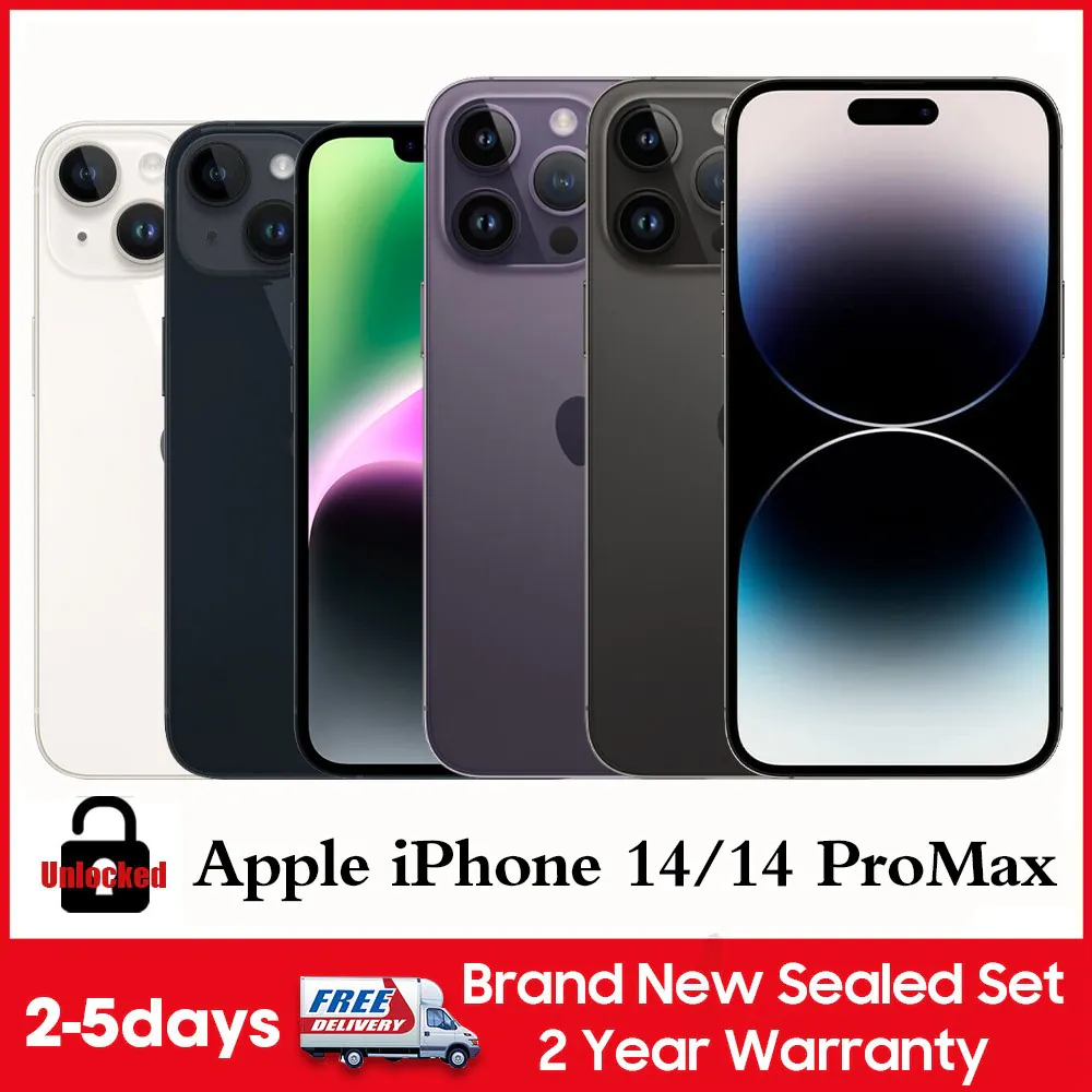 Factory New Sealed Apple iPhone 14/iPhone 14 Pro Max 128G 256 512GB Unlocked LOT