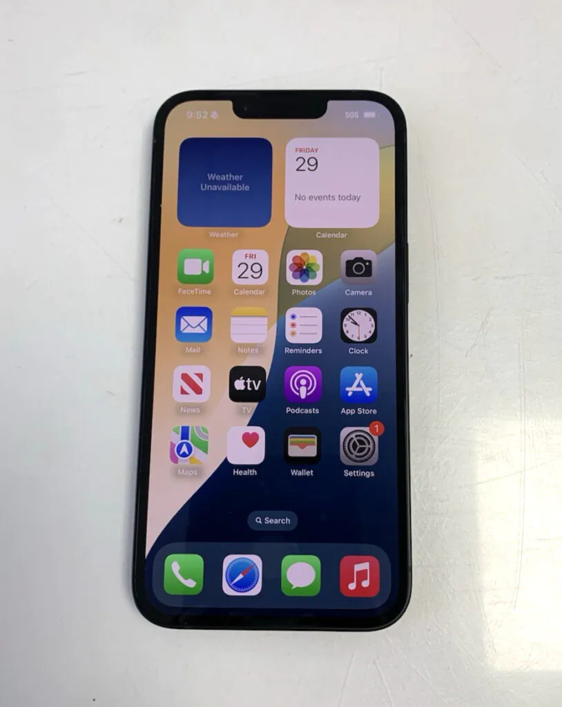 Apple iPhone 16e 128GB-  A3212 – (Unlocked) – Black –  100% Batt  – GREAT