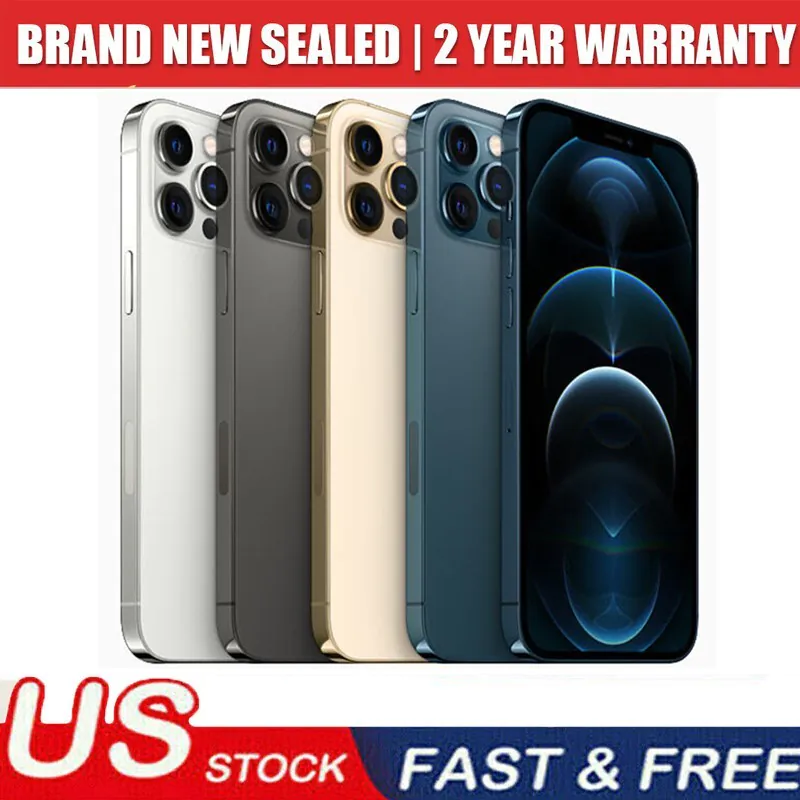 New Sealed Box Apple iPhone 12 PRO MAX 128-512GB A2342 Factory Unlocked USA SHIP