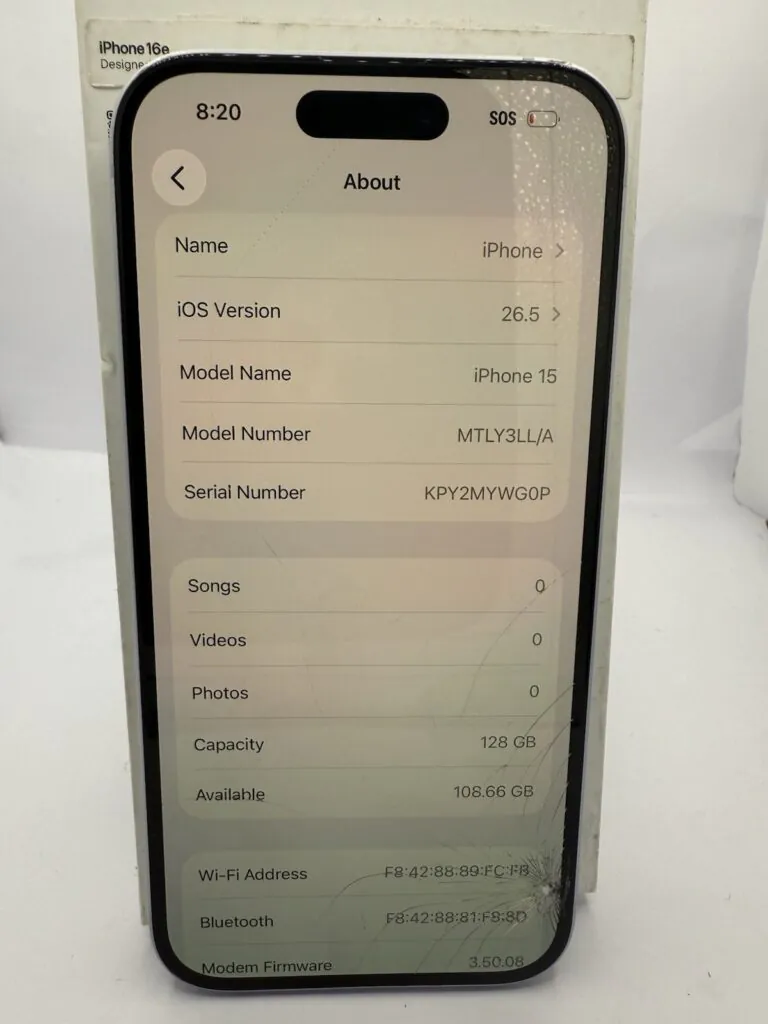 iPhone 15 128GB (Unlocked) Blue