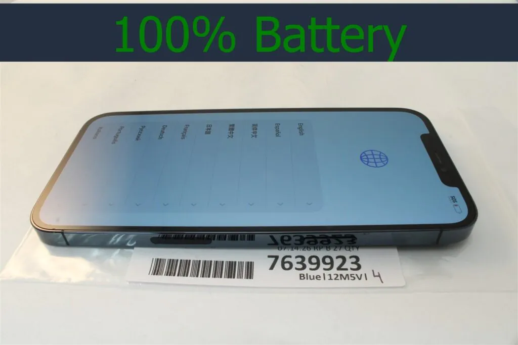 Apple iPhone 12 Pro Max 512GB Blue – Verizon  Smartphone w/ 100% batt! 7639923