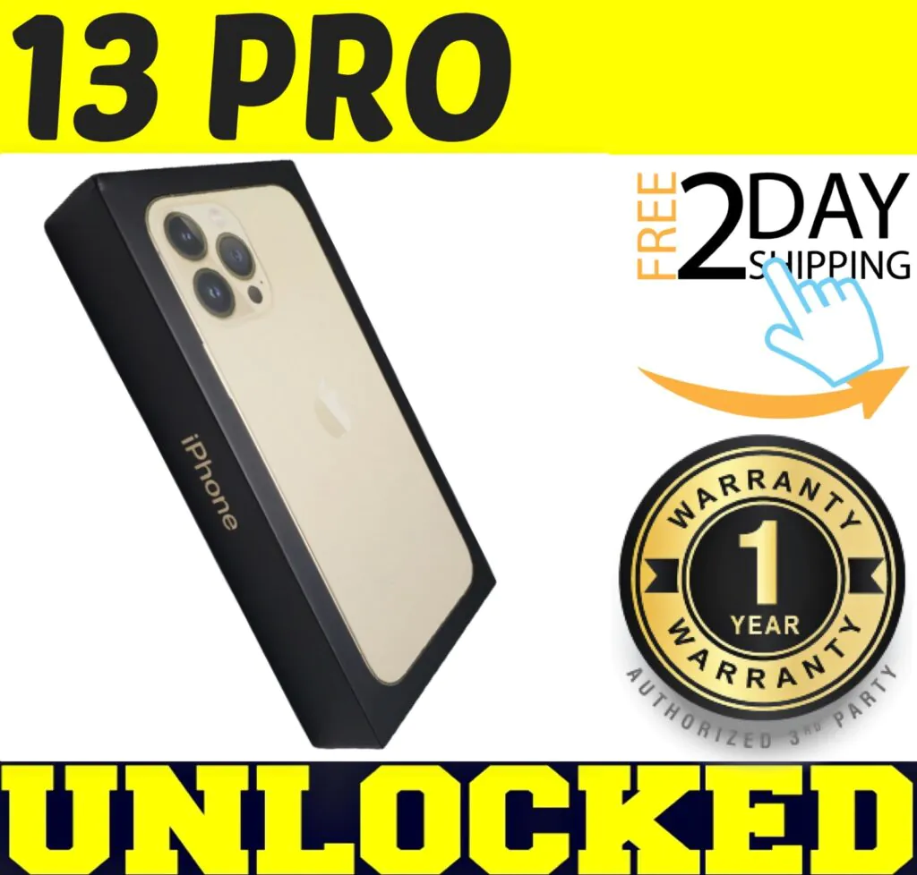 Apple iPhone 13 PRO 256GB GOLD (FACTORY UNLOCKED) ✅ 1 YEAR WARRANTY ✅ ✤SEALED✤