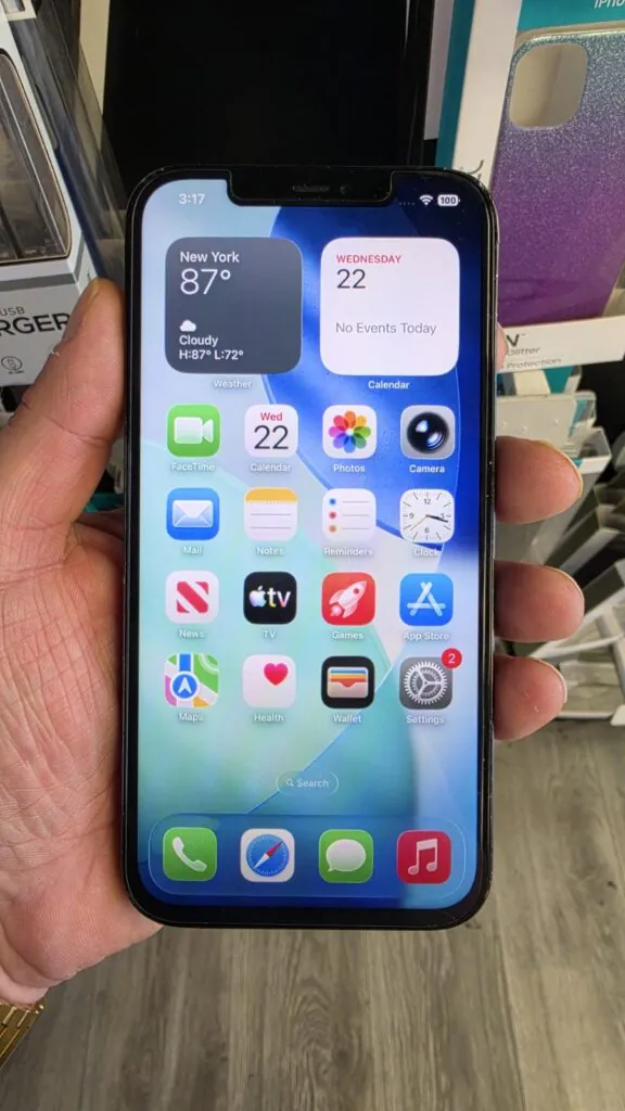 Apple iPhone 12 Pro Max – 128 GB – Pacific Blue (Unlocked) – Works – Read First