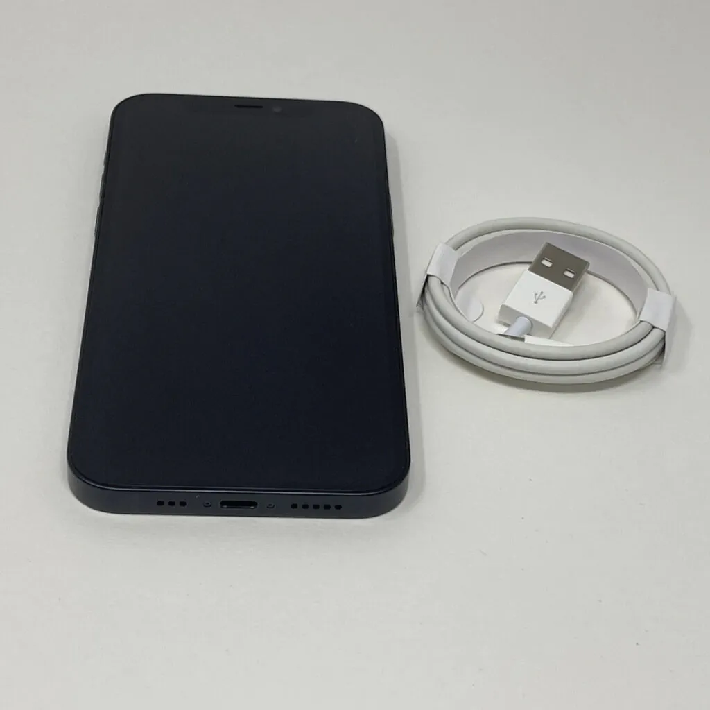 Apple iPhone 12 64GB Unlocked Black A2172 MGEF3LL/A Very Good