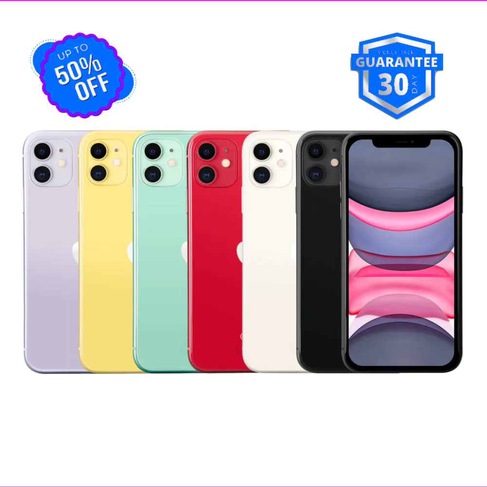 Apple iPhone 11 – Purple, Red, Black – 128GB & 64GB – Unlocked – Free Shipping!