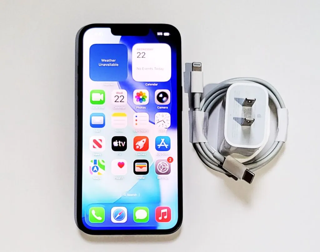 Apple iPhone 14 128GB Black Factory Unlocked 5G A2882 SIM + eSIM Good Condition