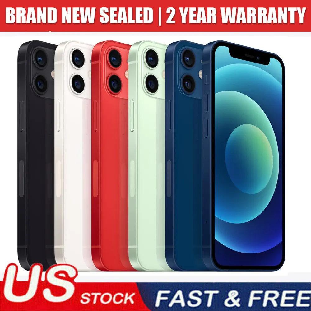 New Sealed Box Apple iPhone 12 MINI A2481 64/128/256GB Factory Unlocked USA SHIP