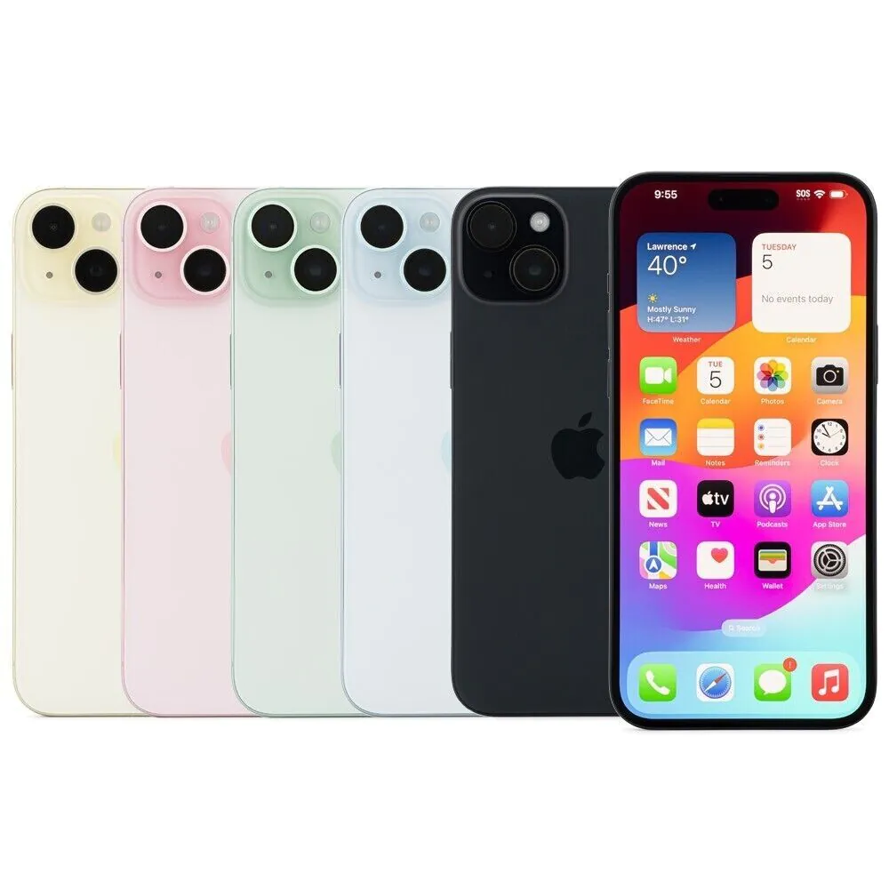 Apple iPhone 15 6.1″ Fully Unlocked (Any Carrier) SmartPhone Very Good