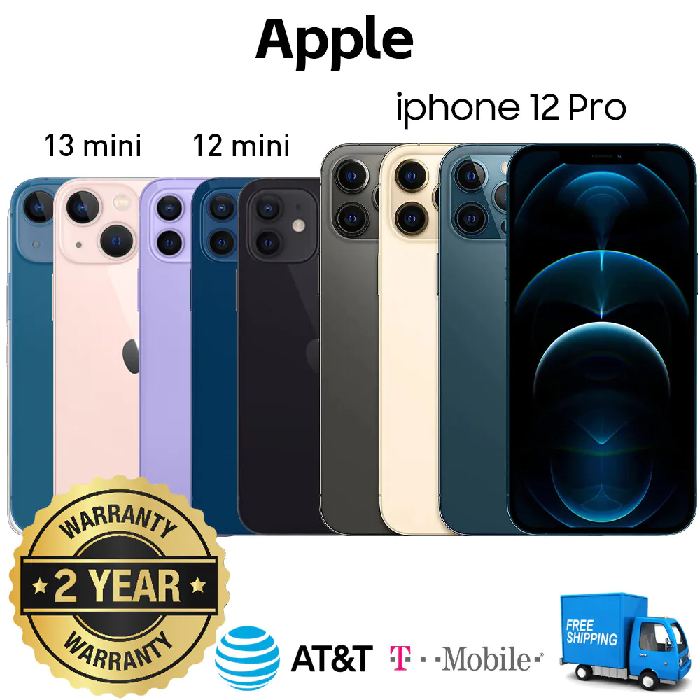 NEW Sealed Apple iPhone 14/14Pro max/13/SE/12 Mini/13 Mini Factory Unlocked LOT