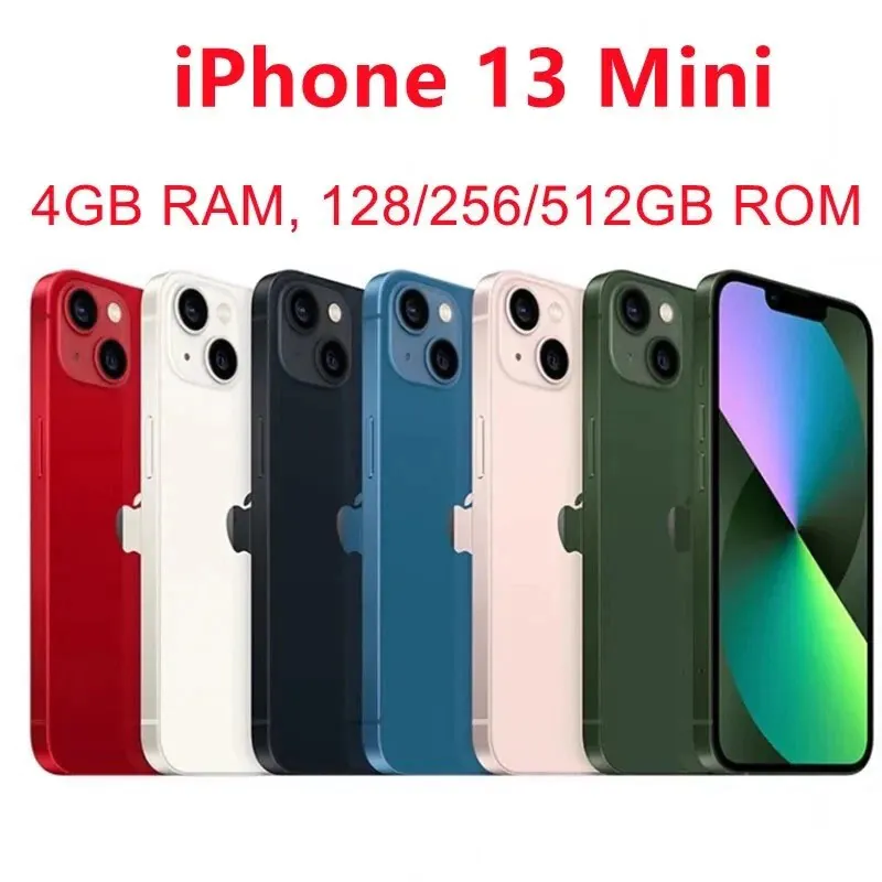 Apple iPhone 13 mini A2481 128GB/256GB Unlocked Smartphone – New in Sealed Box F