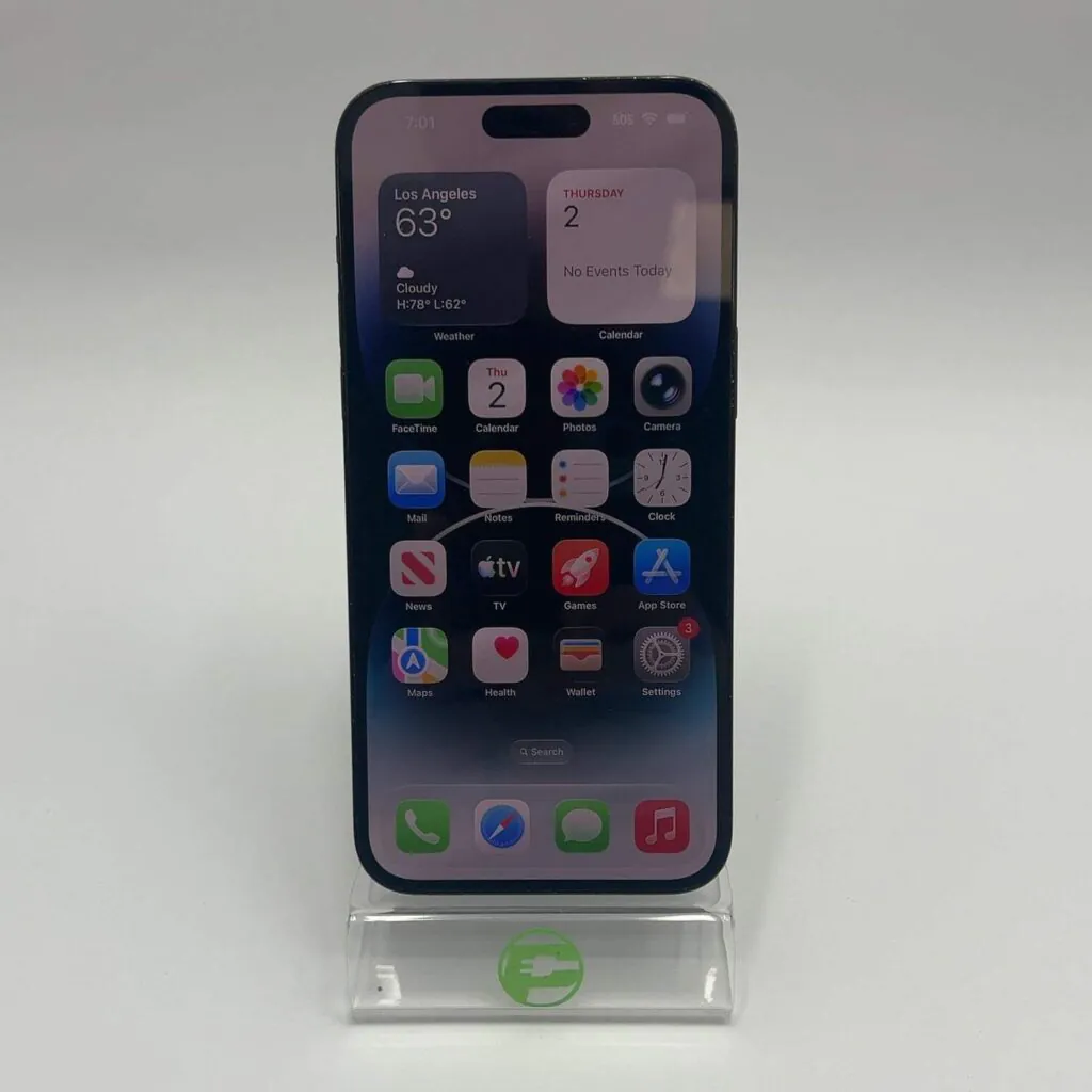 Factory Unlocked Apple iPhone 14 Pro Max 128GB Space Black MQ8N3LL/A