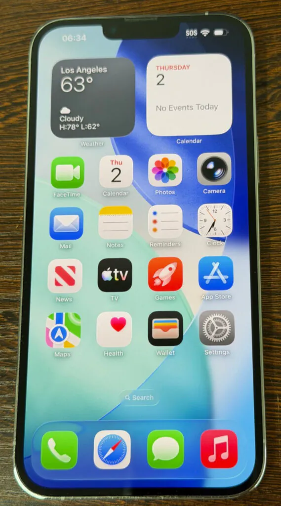 Unlocked Apple iPhone 13 Pro Max – 512GB Silver – Crcked Back – 77% Batt – Read