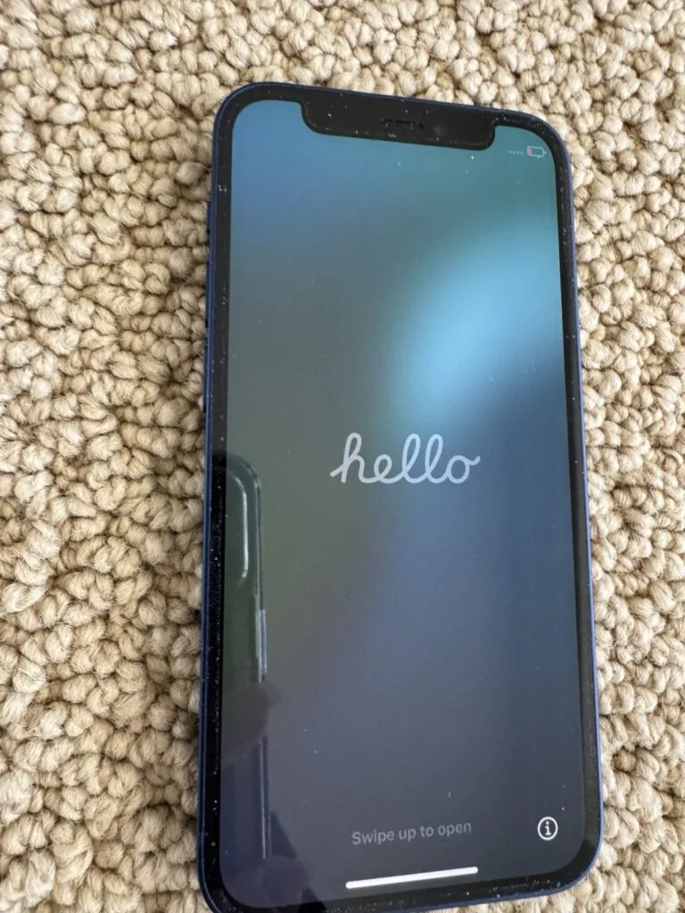 Apple iPhone 12 Mini 64GB blue AT&T locked, excellent condition