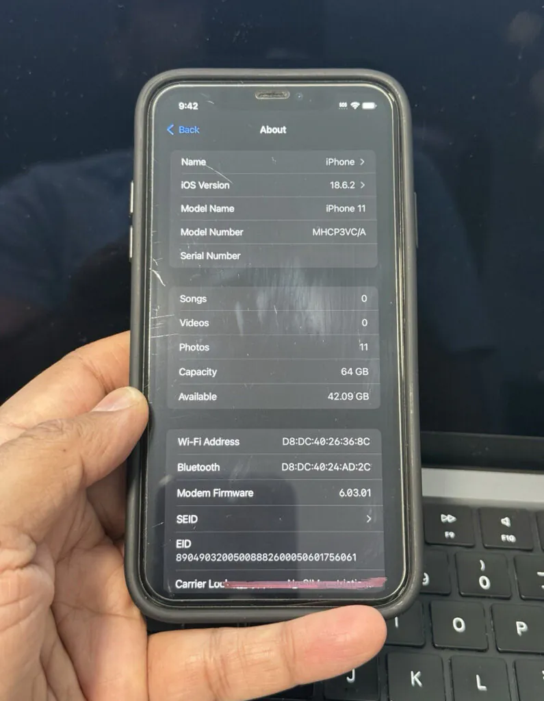Apple iPhone 11 64GB Black iOS Smartphone 12MP Camera  – Unlocked