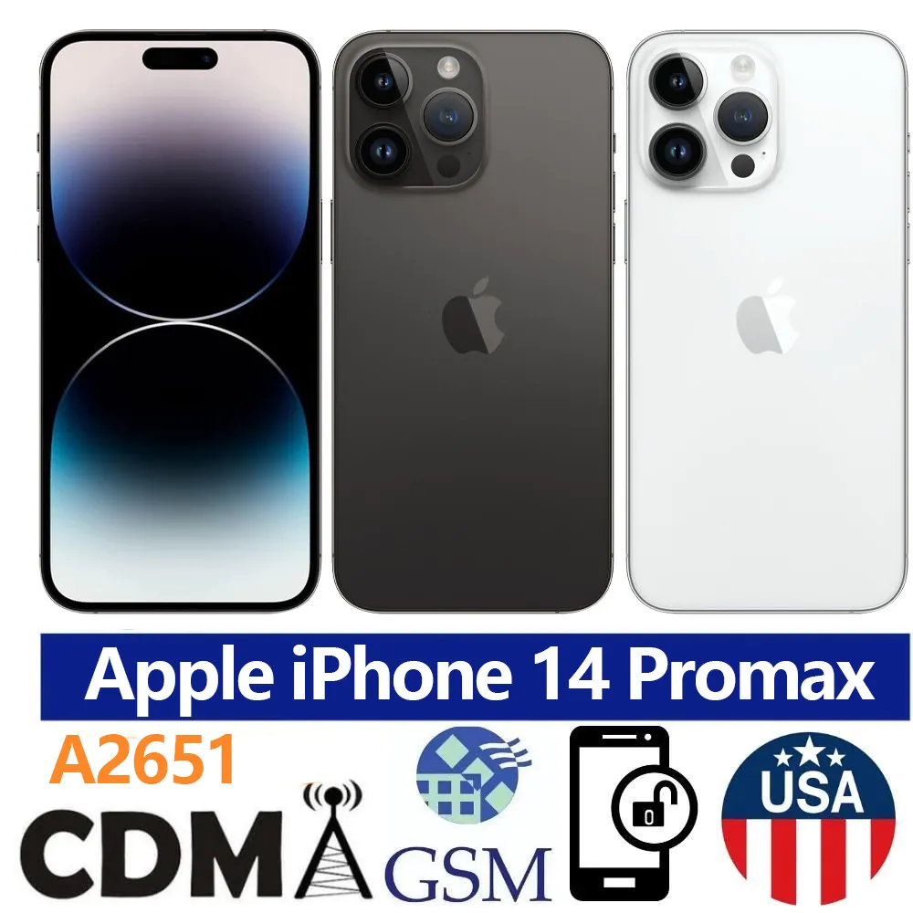 FACTORY NEW Apple iPhone 14 PRO MAX 5G 128/256/512GB/1TB Unlocked US Free shippi