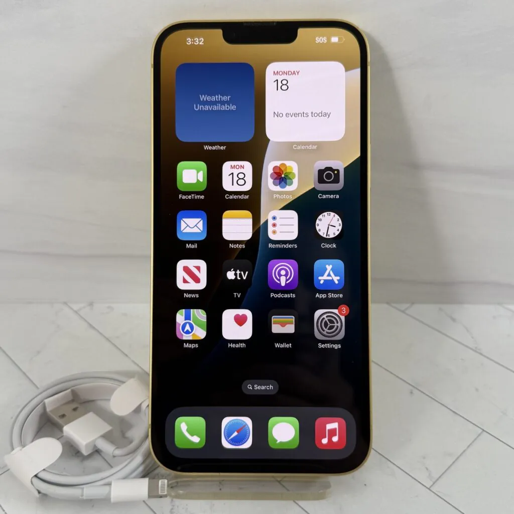 Apple iPhone 14 Plus 128 GB Yellow Unlocked Verizon AT&T T-Mobile A2632 #H201