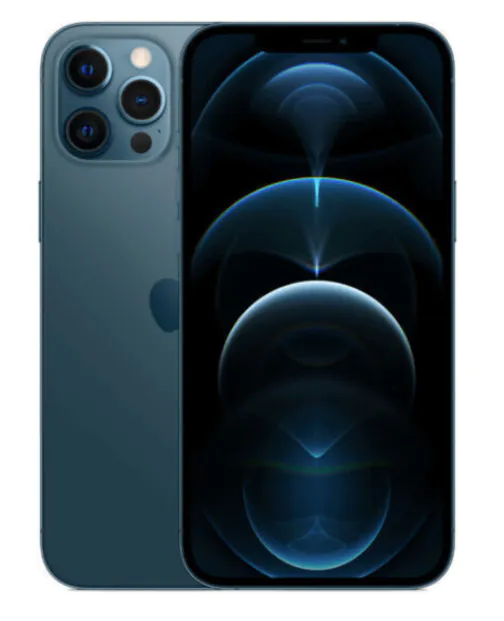 Apple iPhone 12 Pro Max – 256 GB – Pacific Blue (Fully Unlocked) – Acceptable