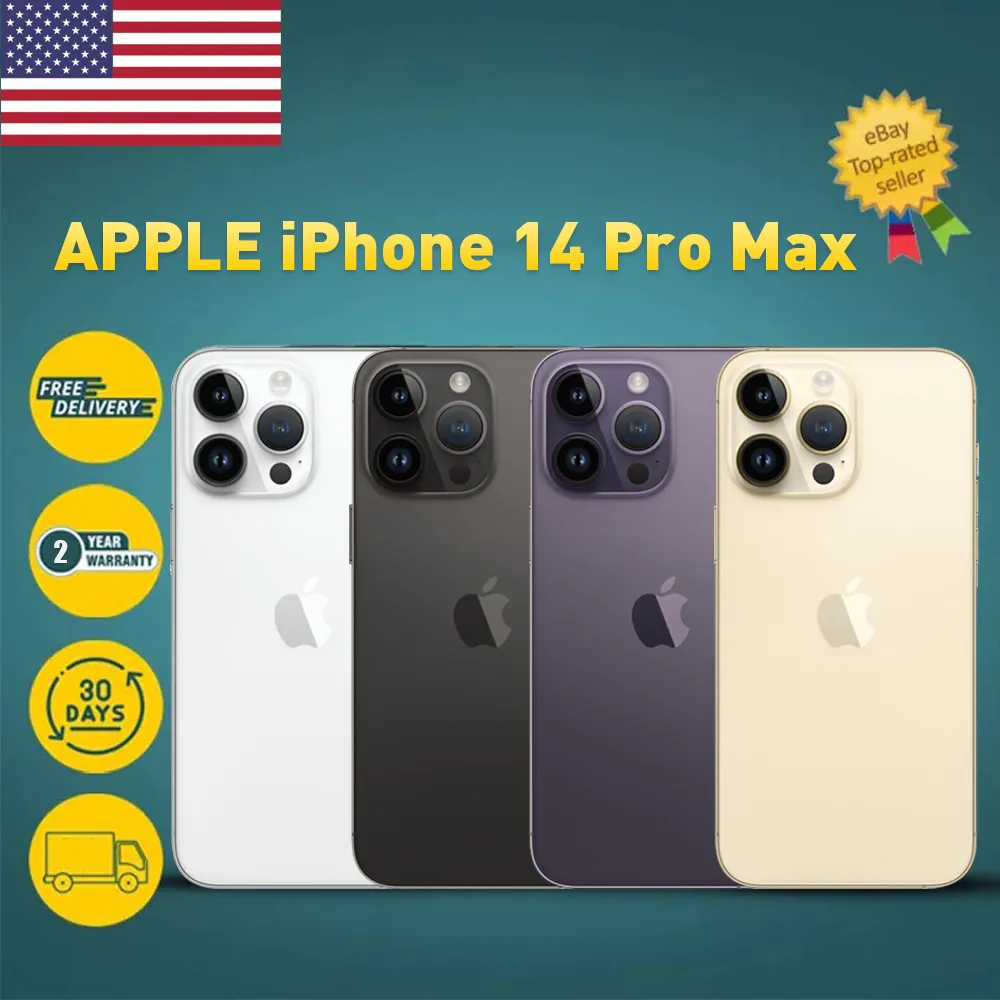 NEW SEALED APPLE IPHONE 14 PRO MAX 128/256/512GB UNLOCKED GSM+CDMA 2 YR WARRANTY