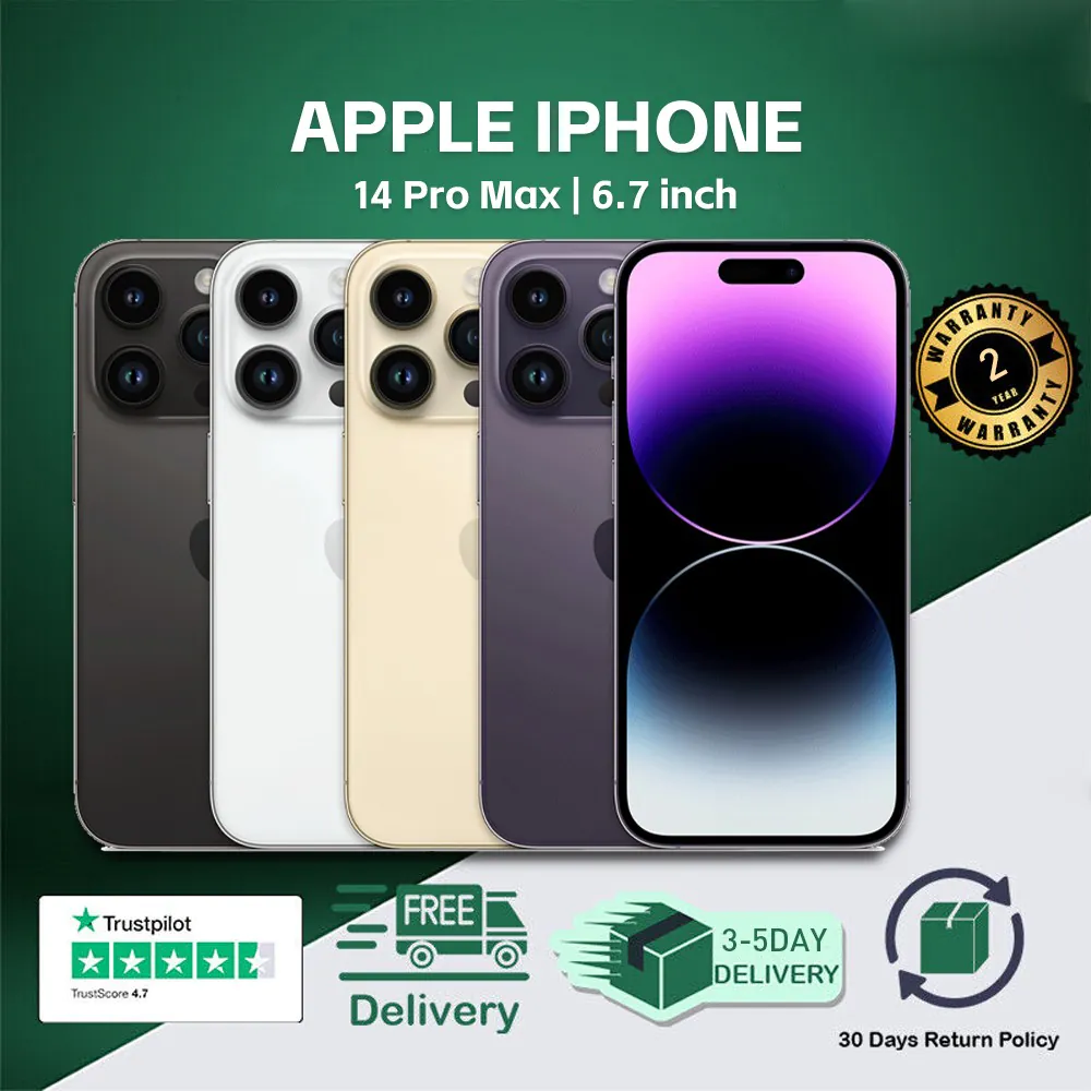 NEW SEALED APPLE IPHONE 14 PRO MAX 128GB 256GB 512GB FACTORY UNLOCKED ALL COLORS