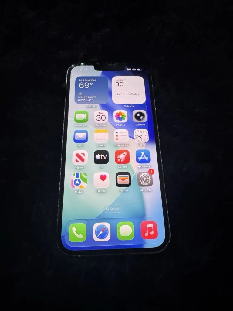 Apple iPhone 13 Pro 128GB Unlocked Silver 6.1in iOS Smartphone Used