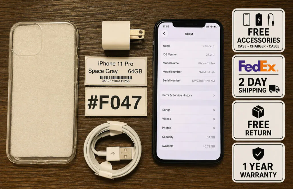 Apple iPhone 11 Pro 64GB SPACE GRAY (Unlocked) – Read Seller Notes