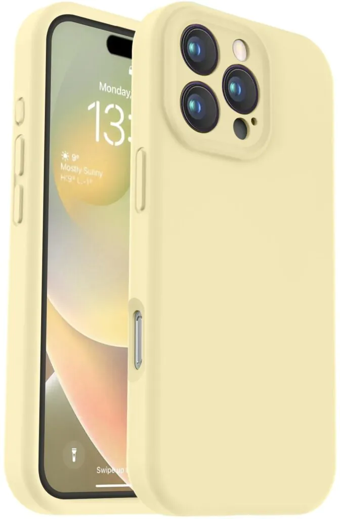 Vooii Compatible with iPhone 16 Pro Max 16 Max, Creamy Yellow