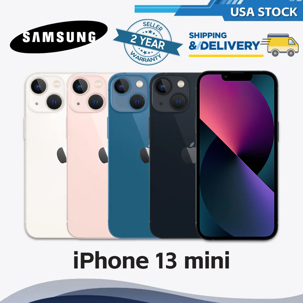 New iPhone 13 Mini (256GB/128GB) Unlocked, Compatible with All Carriers   ✨