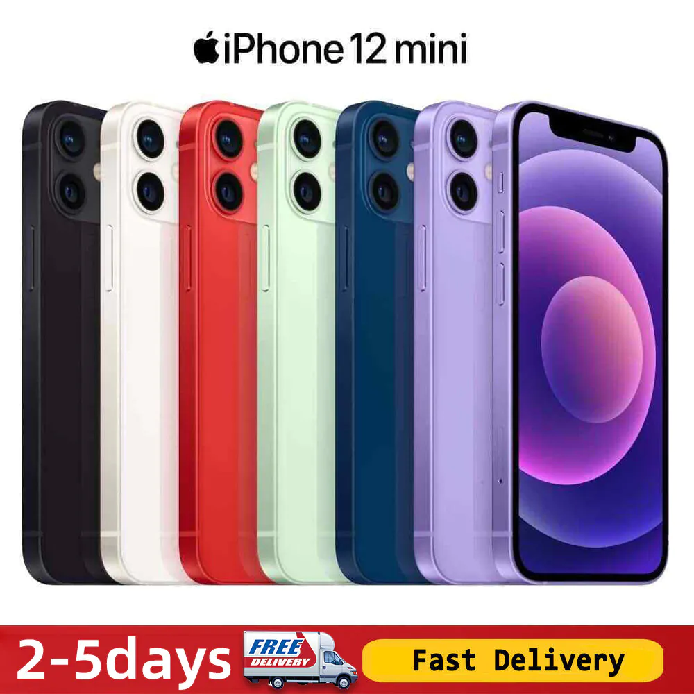 Apple iPhone 12 mini A2176 64GB 128GB 256GB Unlocked Smartphone ✨Brand New✨