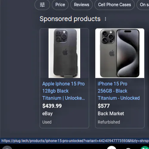 Apple iPhone 15 Pro – 1 TB – Black Titanium (T-Mobile)