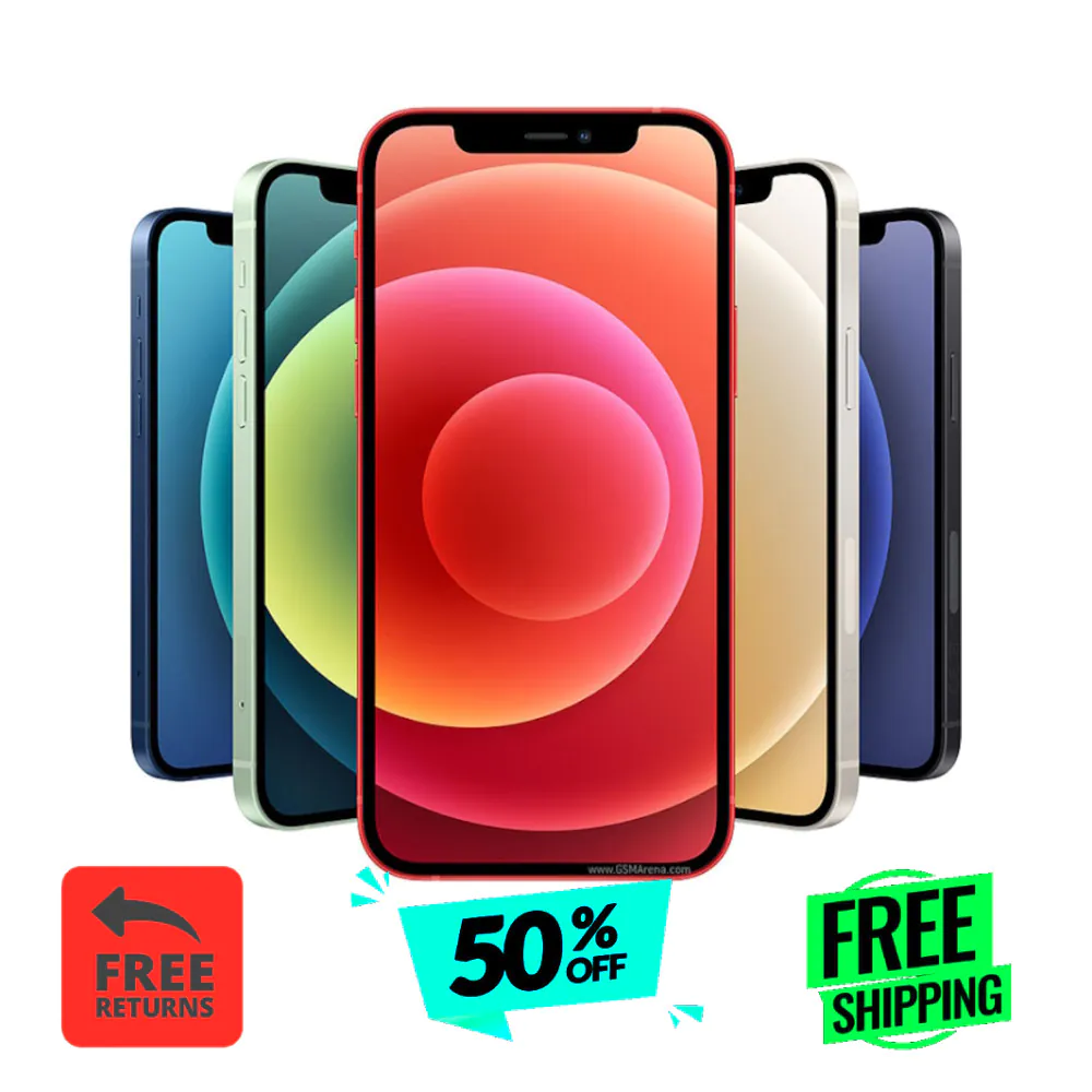 Apple iPhone 12 5G 64GB 128GB AT&T T-Mobile Unlocked Verizon iOS Blue/Red