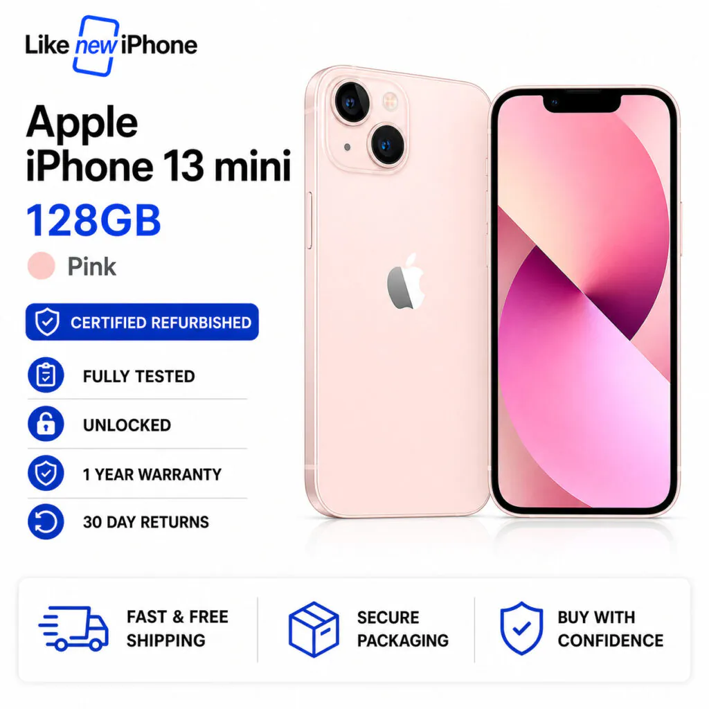 Apple iPhone 13 mini 128GB Pink Factory Unlocked Smartphone