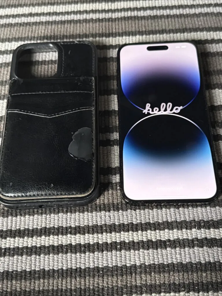 Apple iPhone 14 Pro Ma 256GB Space Black Unlocked Used.    Read Description