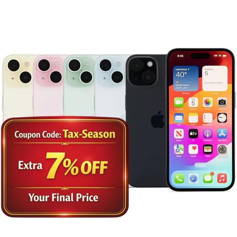 Apple iPhone 15 – (Excellent Condition) for AT&T, Cricket or T-Mobile, MetroPCS