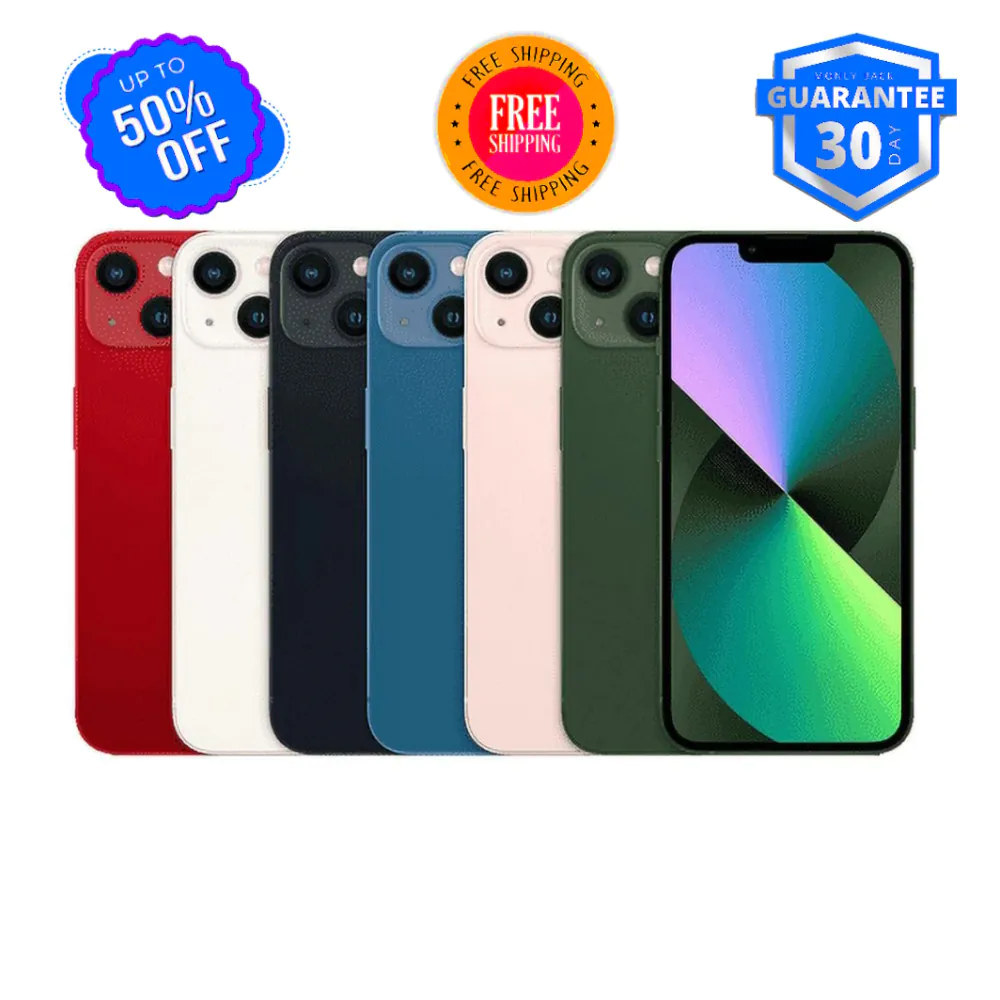 Apple iPhone 13 Unlocked 128GB 5G LTE – Black, Green – Free Shipping