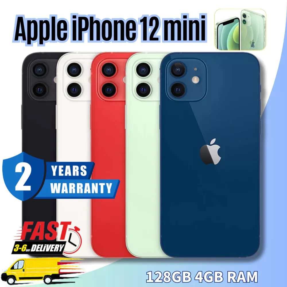 New Apple iPhone 12 Mini 256GB-64GB Fully Unlocked All Carriers  Fast delivery