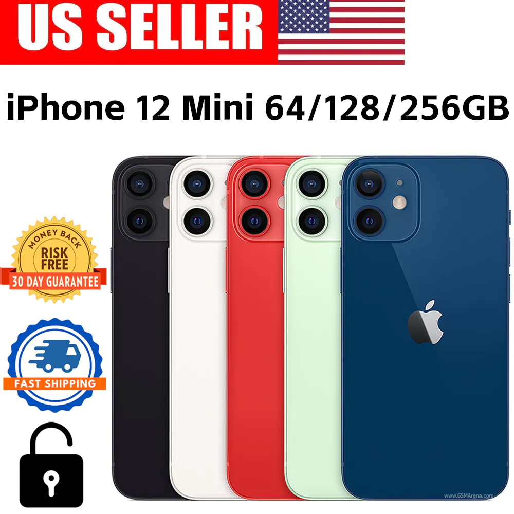 NEW Apple iPhone 12 Mini 64/128/256GB A2176 UNLOCKED【IN STOCKUS Fast Shipping】