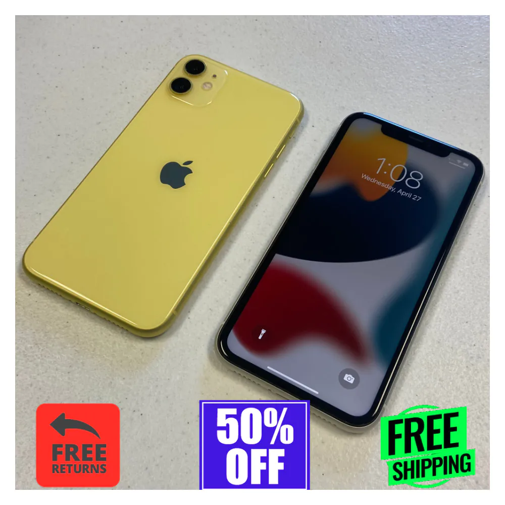 Apple iPhone 11 64GB/128GB – Unlocked, Mint Condition – Black, White, Red